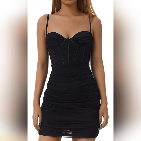 Sexy Sleeveless Spaghetti Strap See Through Mini Dresses main image 1